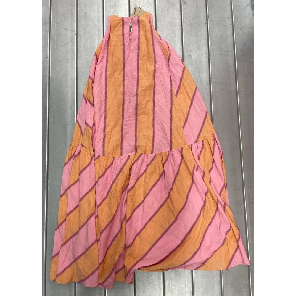 Devotion Twins Oversize Flowy Maxi Dress Womens One Size Pink Orange Boho NWT - Picture 9 of 11